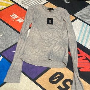 long sleeve crop top